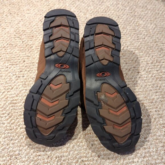 Salomon Hiking Shoes Mens 13 Brown Orange Outdoor ContraGrip Trail - Picture 6 of 8